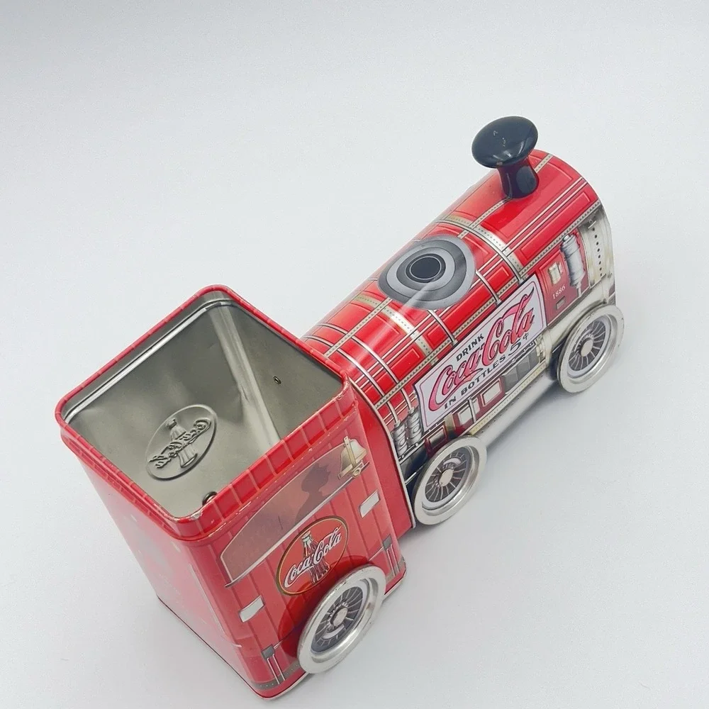 Vintage Coca Cola Tin lot Truck Train Bottle Crate & Advertising Tins